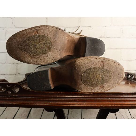 Freebird by Steven Cooper Stone Leather Boots Women’s 10 – Distressed Mid-Calf - Picture 9 of 10